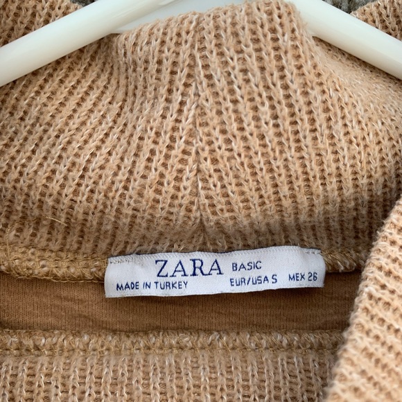 Zara tan long sleeve shirt - Picture 3 of 3
